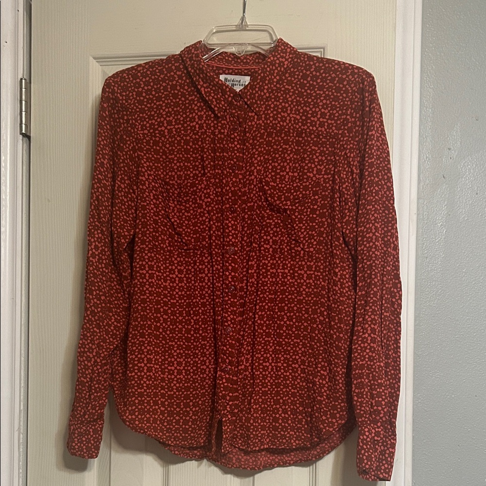💸30%off2🛒 Holding Horses red Sammie shirt Anthropologie